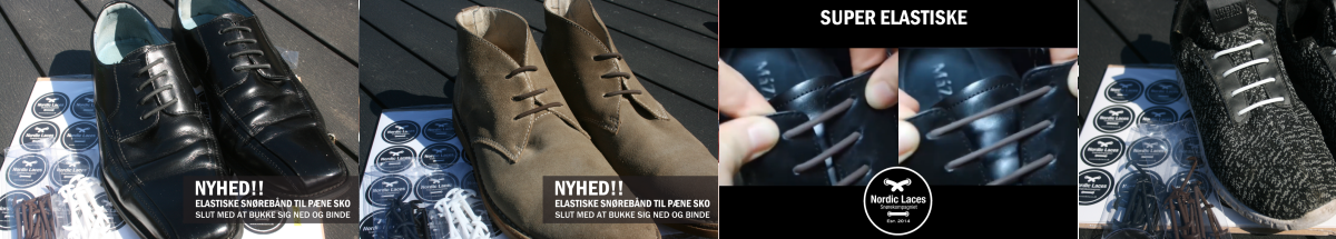 Runde silikone snørebånd Nordic Laces