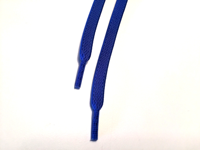 Flade elastik snørebånd - Blå