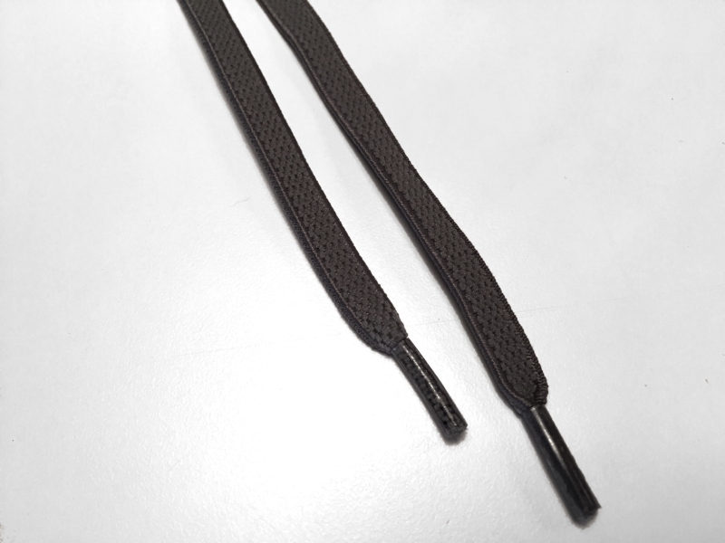 Flade elastik snørebånd - Cool Grå