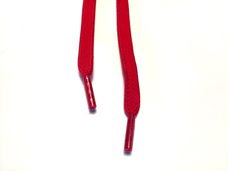Flade elastik snørebånd - Røde