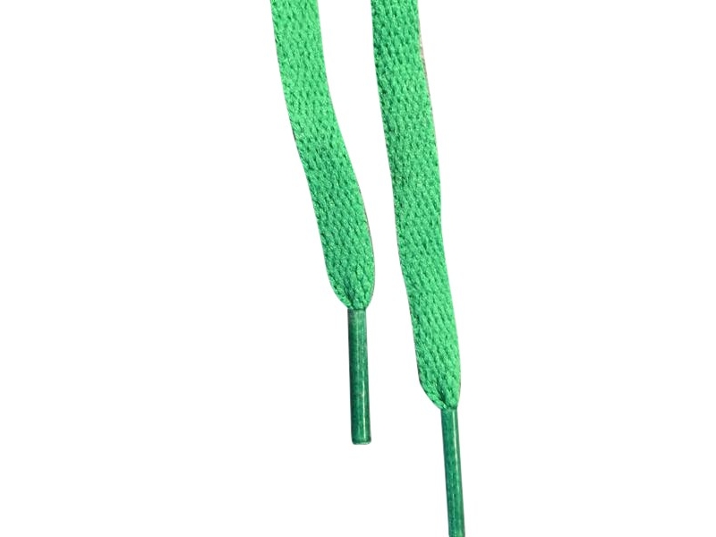 Flade snørebånd 8mm grøn