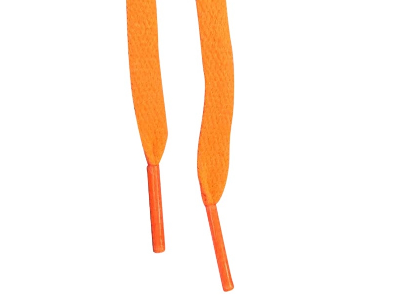 Flade snørebånd - 8mm - orange