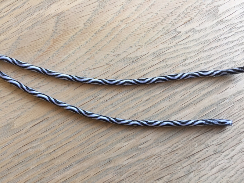 Lock laces iRun® - elastik snørebånd one size Hvid/sort Wave