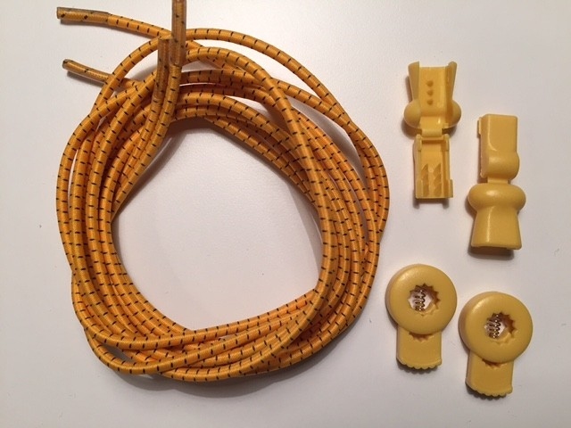 Lock laces iRun® - elastik snørebånd one size Orange