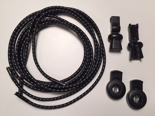Lock laces iRun® - elastik snørebånd one size sort