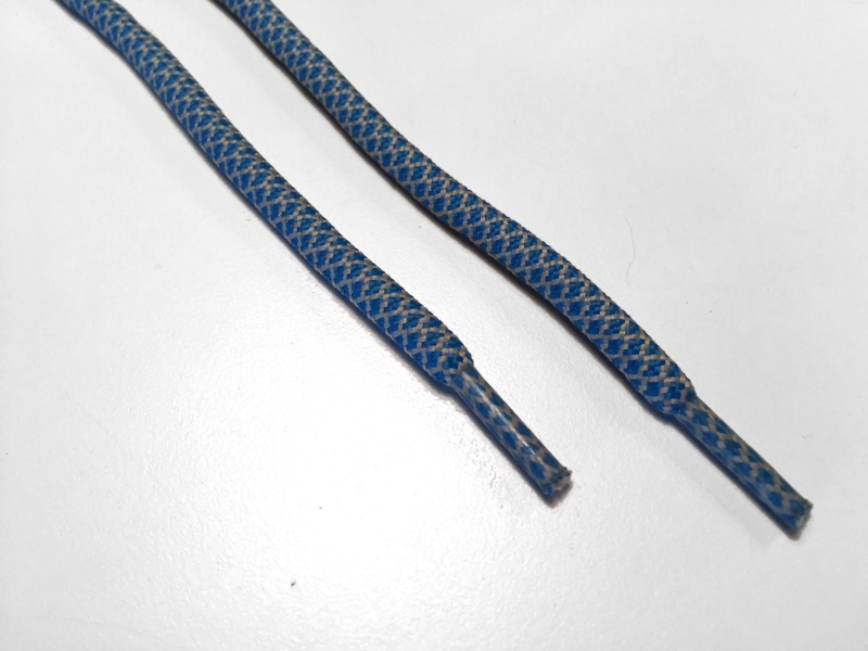 Rope laces - Yeezy -  130cm 5mm - Blå og grå