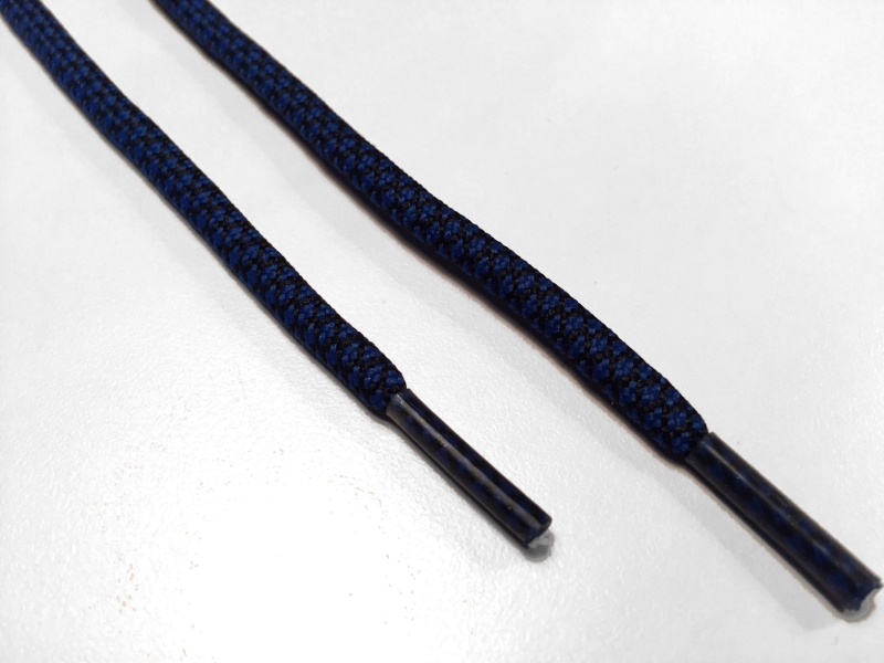 Rope laces - Yeezy -  130cm 5mm - Blå og Sort