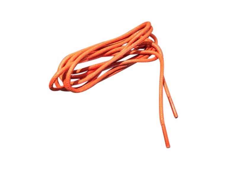 Tynde snørebånd 2,5mm voksede - Orange